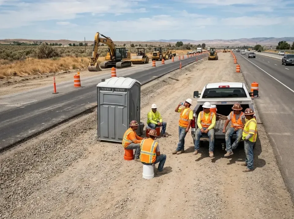 highway-road-construction-crew-007 — frequently asked questions, Porta Potty and Restroom Rentals in Pismo Beach, CA